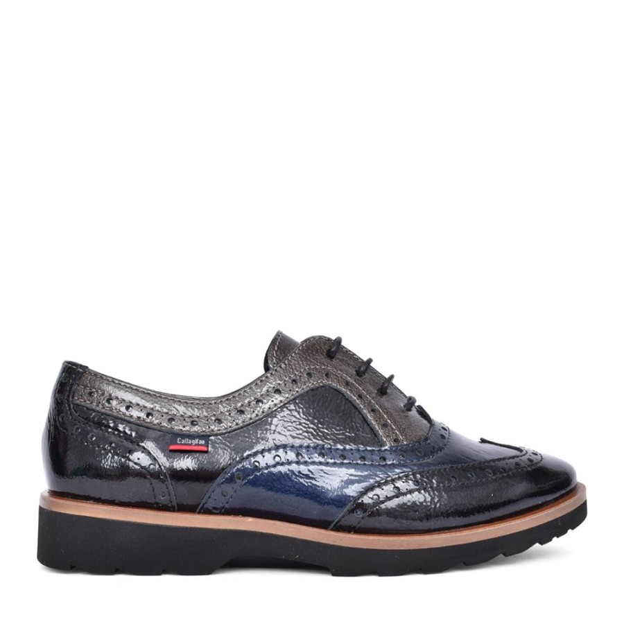 Ladies CALLAGHAN | Ladies 33103 Laced Shoe In Black Multi