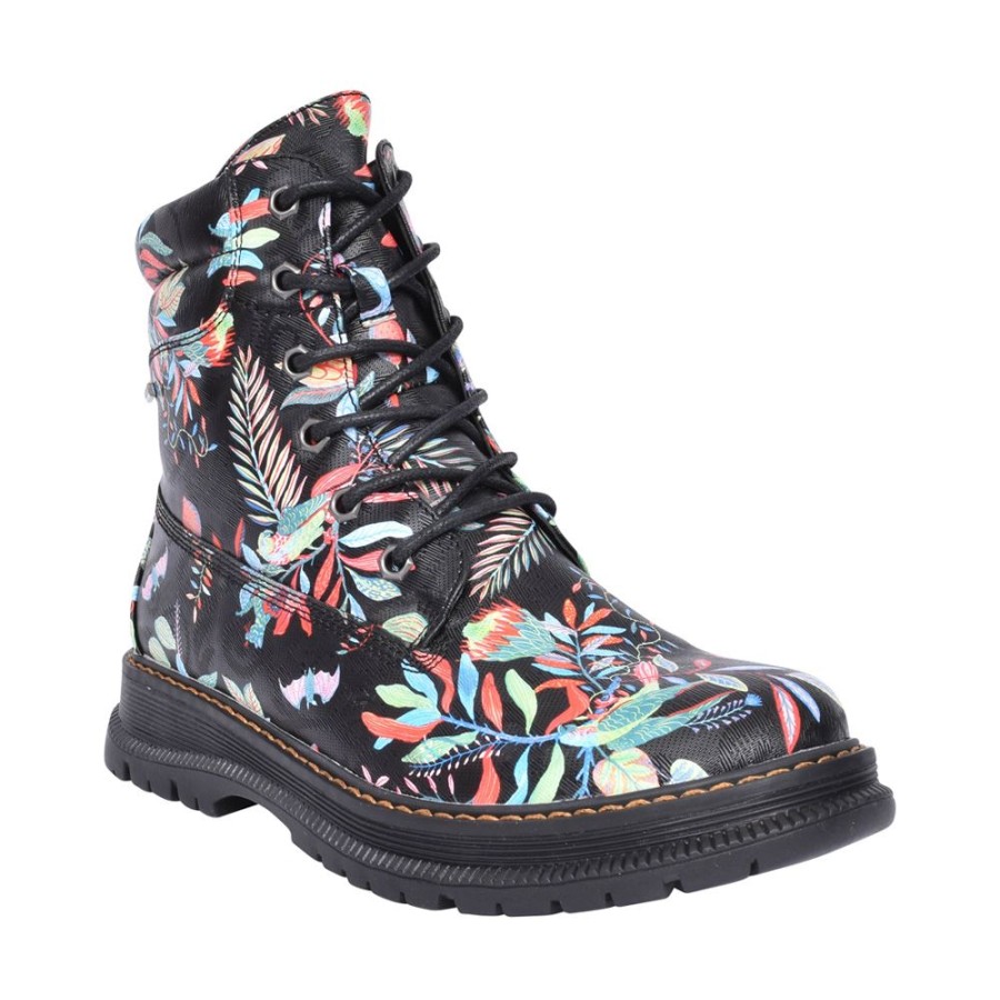Ladies WESTLAND | Ladies Peyton 01 769521 Laced Ankle Boot In Black Multi