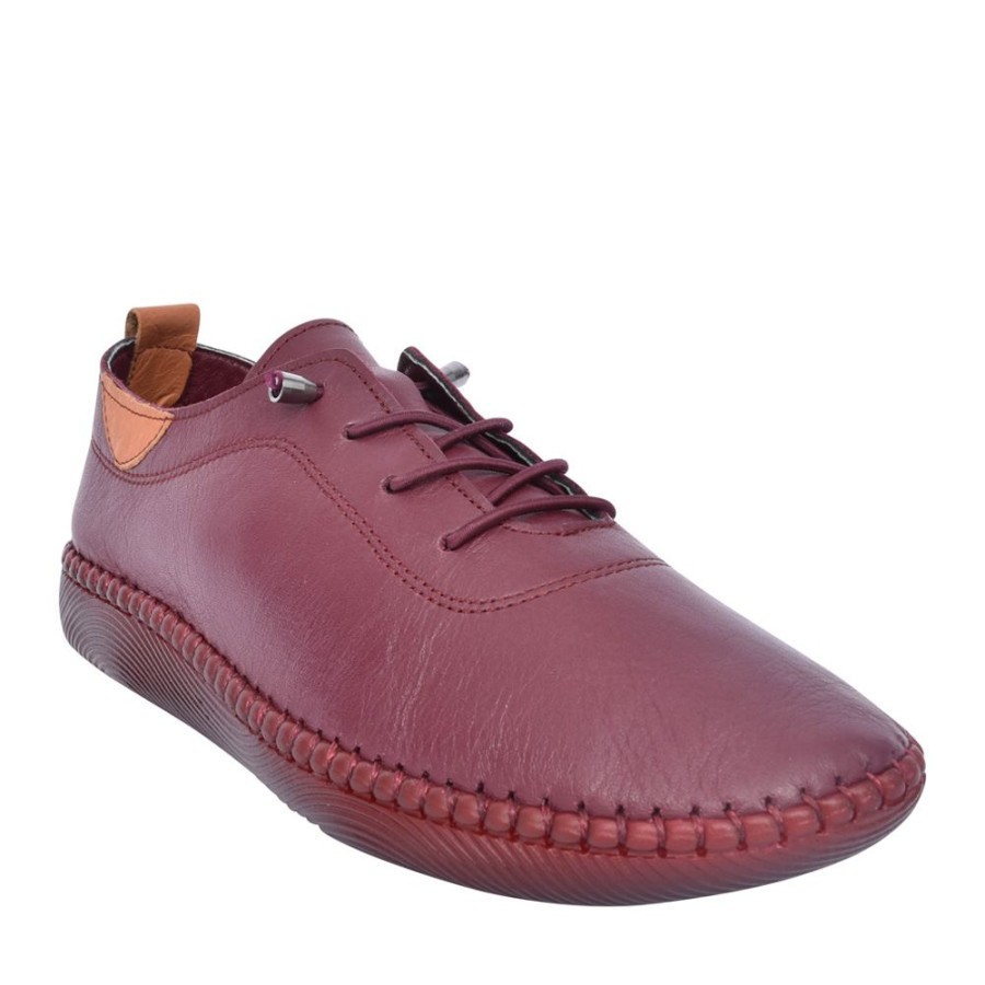 Ladies LUNAR | Ladies St. Vincent Fle032 Slip-On Shoe In Burgandy