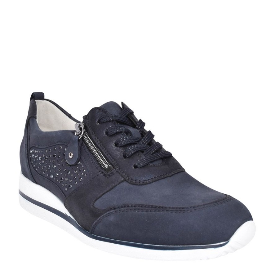 Ladies WALDLAUFER | Ladies Himona 980006 Trainer In Navy