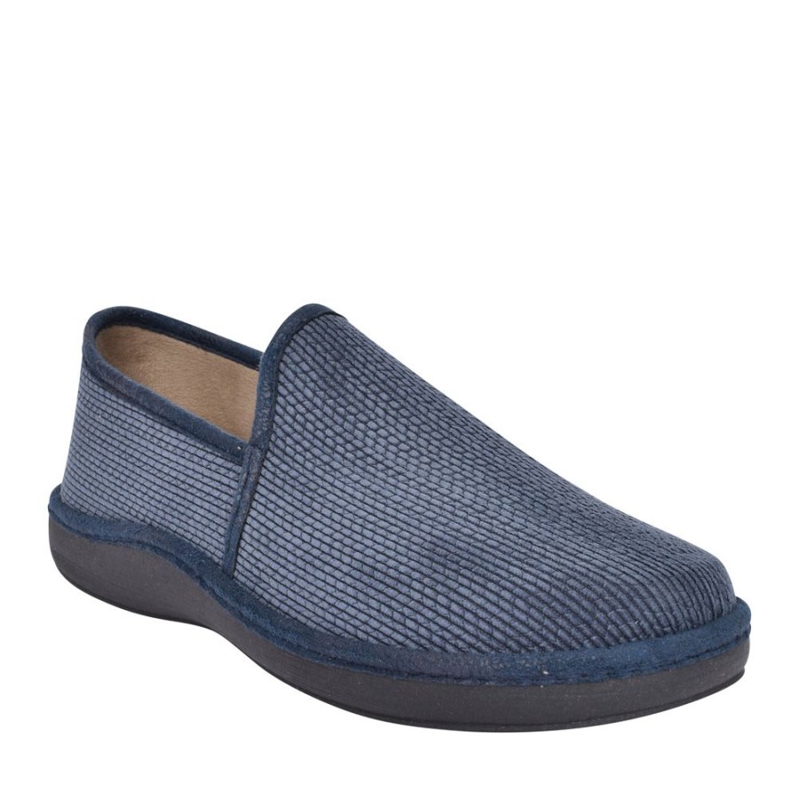 Mens PADDERS | Mens Percy Full Slipper In Blue