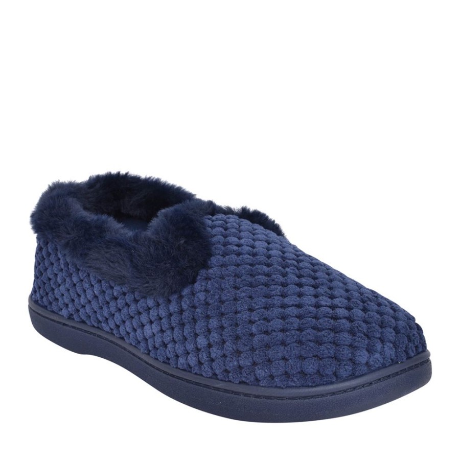 Ladies PADDERS | Ladies Misha 3429 Wide Fit Slipper In Navy