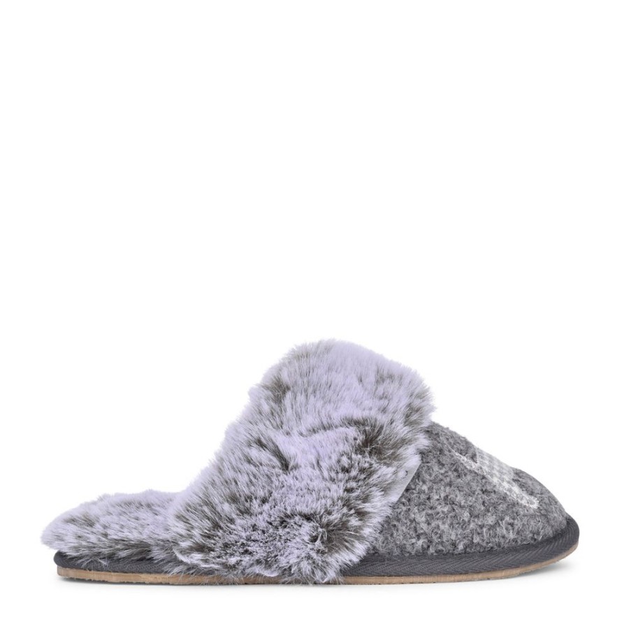 Ladies LAZY DOGZ | Ladies Scottie Iii Kld425 Mule Slipper In Grey