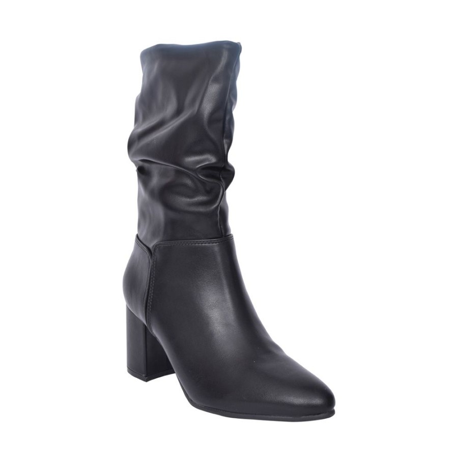 Ladies SPROX | Ladies 566940 Medium Heel Calf Boot In Black