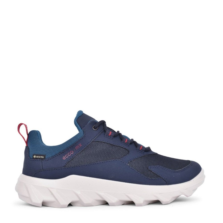 Ladies ECCO | Ladies 820193 Laced Trainer In Navy