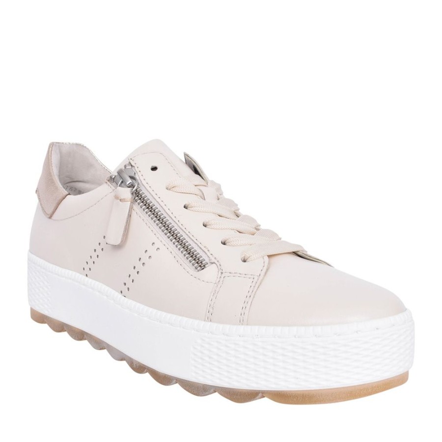 Ladies GABOR | Ladies Quench 26.058 Laced Trainer In Ivory