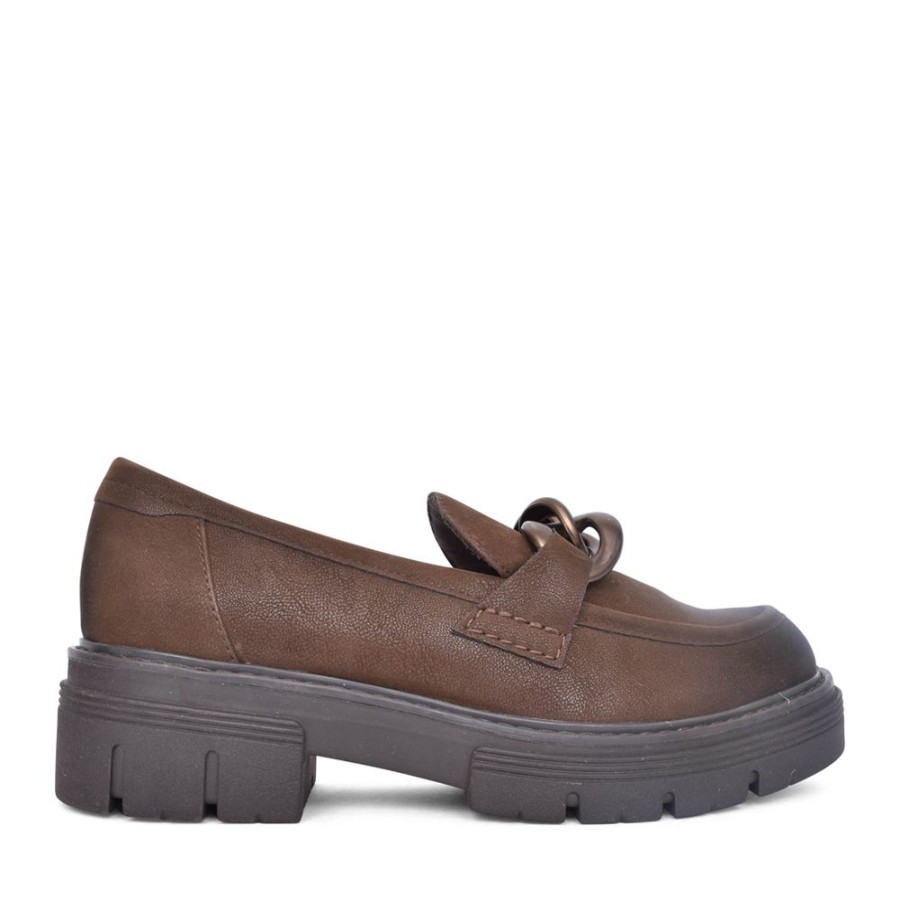 Ladies MARCO TOZZI | Ladies 2-24705 Platform Shoe In Brown