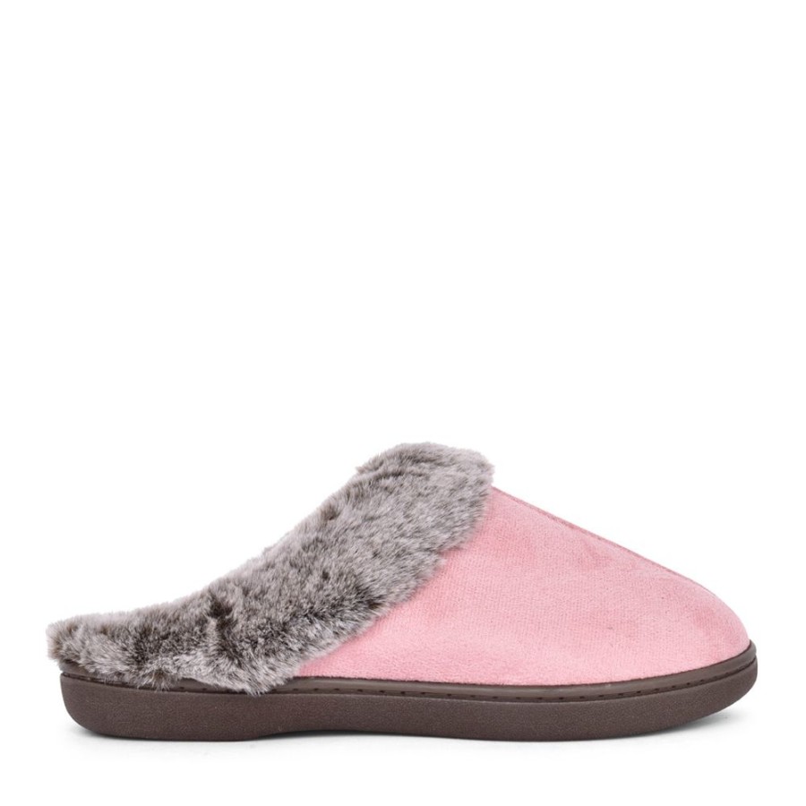 Ladies PADDERS | Ladies Florrie 3283 Wide Fit Mule Slipper In Pink