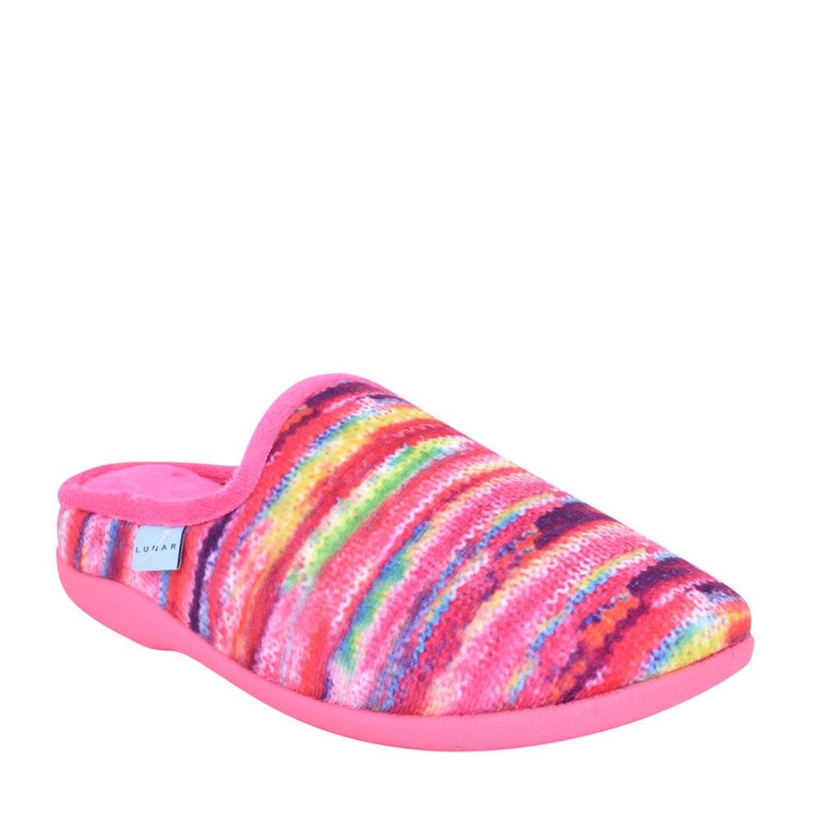 Ladies LUNAR | Ladies Sherbet 11 Klw004 Mule Slipper In Pink