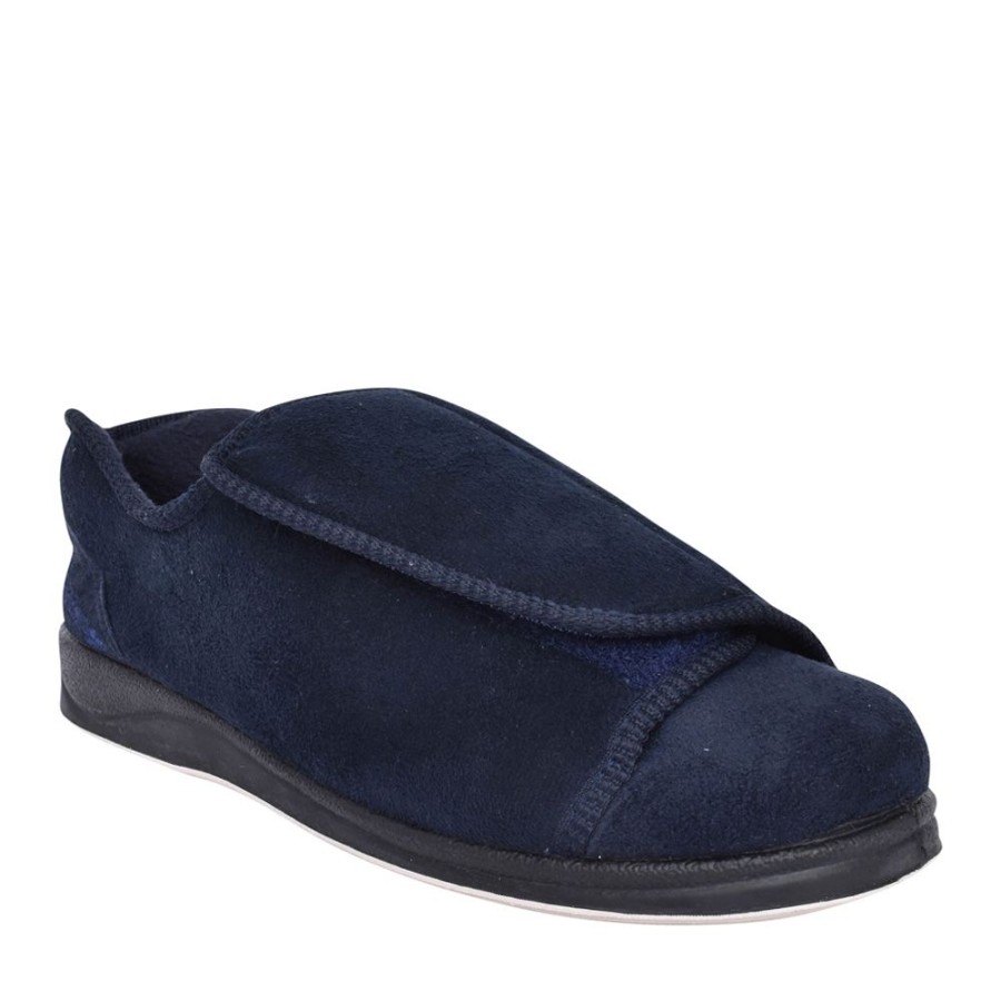 Mens PADDERS | Mens Peter Wide Fit Slipper In Navy