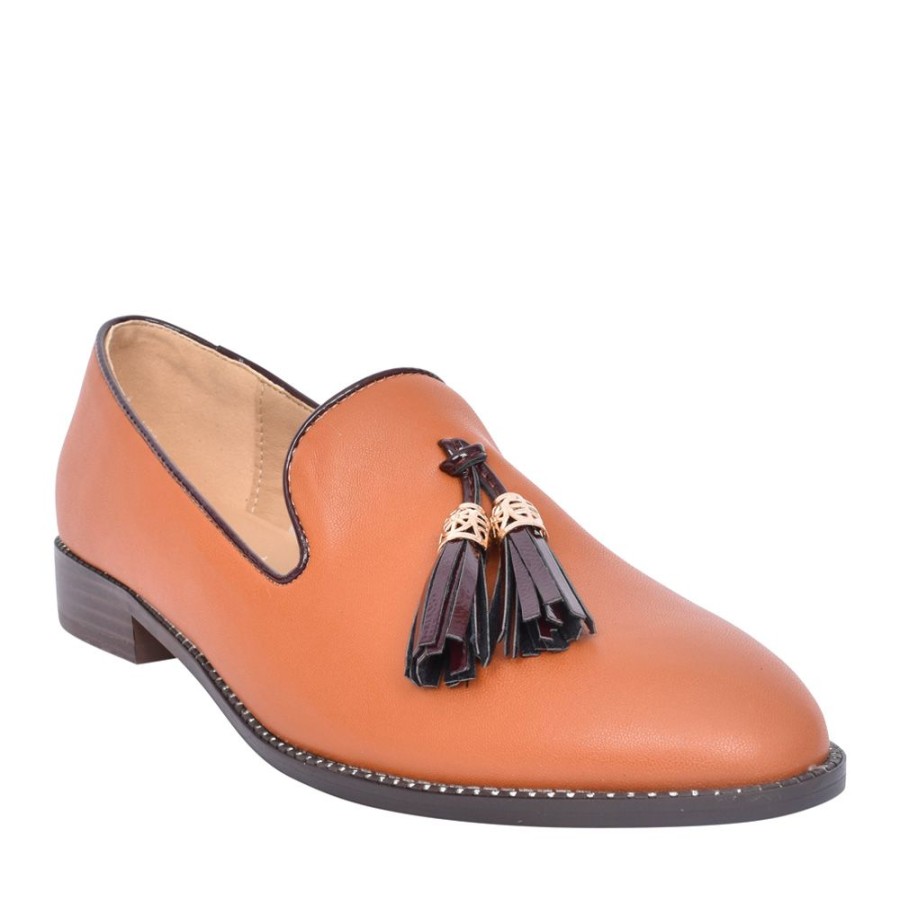 Ladies DANCING MATILDA | Ladies Trapeze 003 Slip-On Shoe In Tan