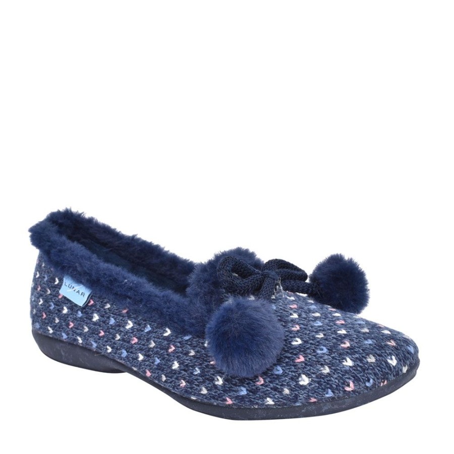 Ladies LUNAR | Ladies Alaska Kln175 Slipper In Blue