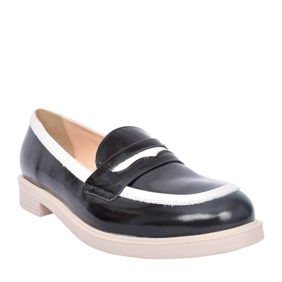 Ladies BIOECO | Ladies 6425 Loafer In Black Patent