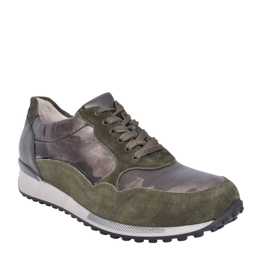 Ladies WALDLAUFER | Ladies Jule 776002 H-Fit Trainer In Khaki