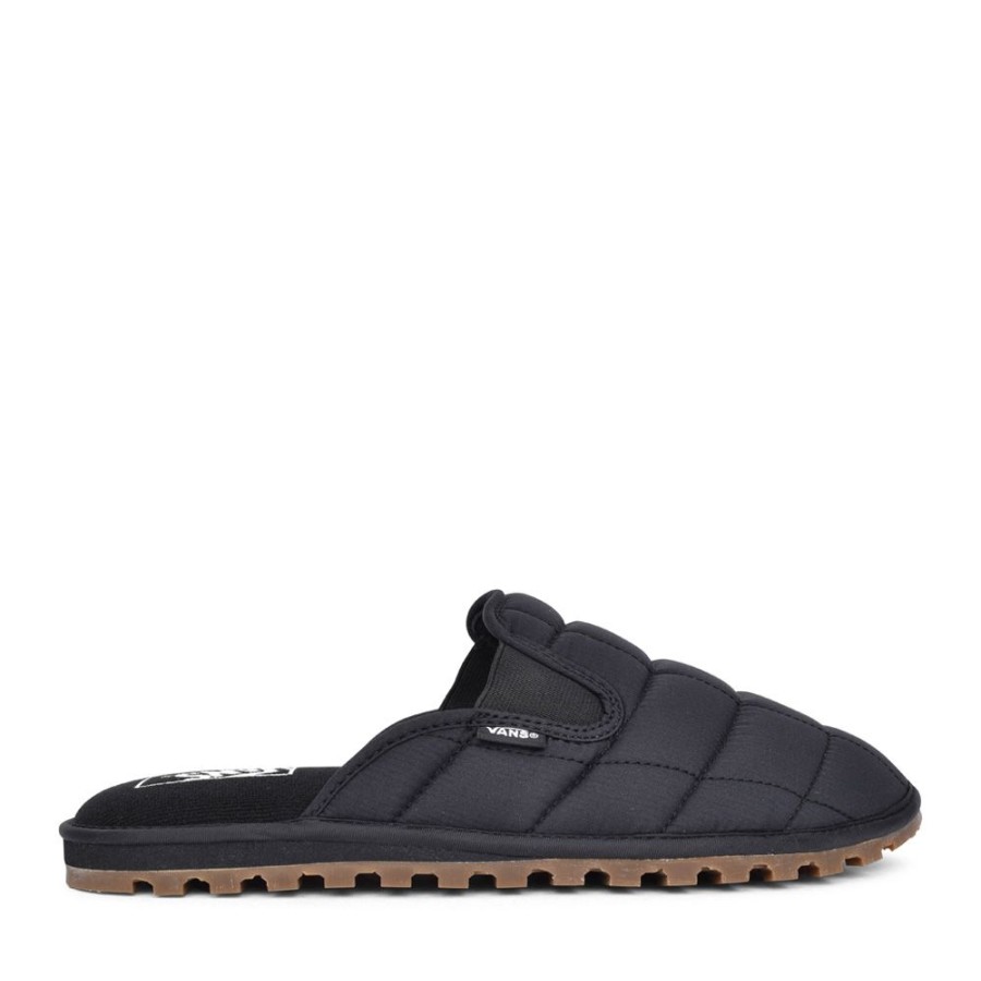 Mens VANS | Mens Ua Mountain Quilted Mule Slipper In Black