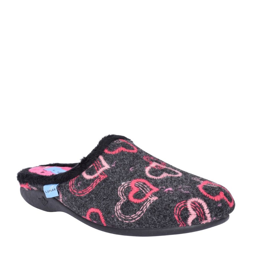 Ladies LUNAR | Ladies Honey Kla146 Mule Slipper In Black