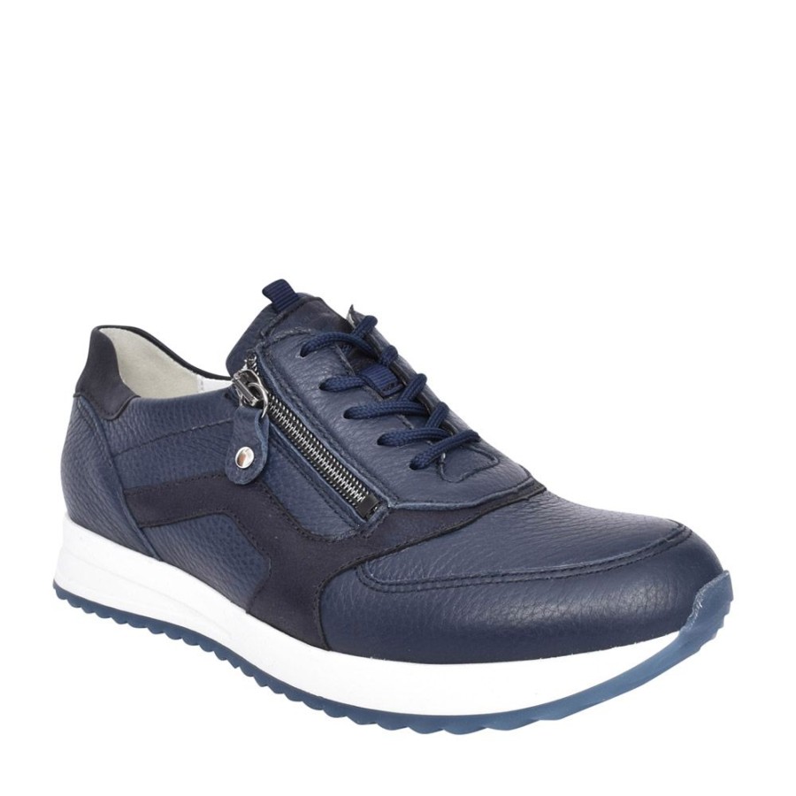 Ladies WALDLAUFER | Ladies H-Vicky 752002 Trainer In Navy