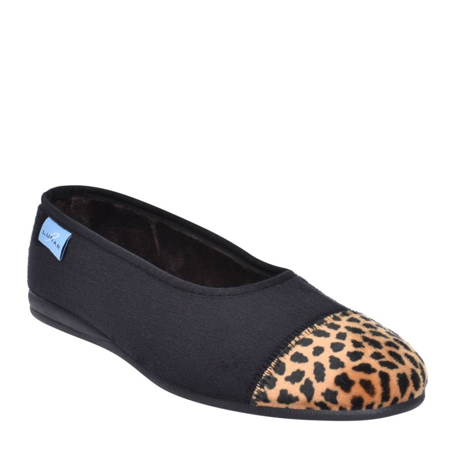 Ladies LUNAR | Ladies Jessie Kla131 Pump Slipper In Black