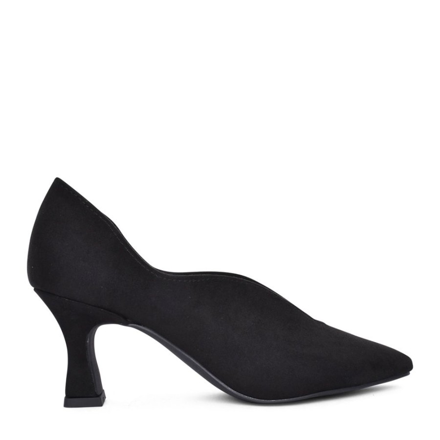Ladies MARCO TOZZI | Ladies 2-22404 High Heel Court Shoe In Black