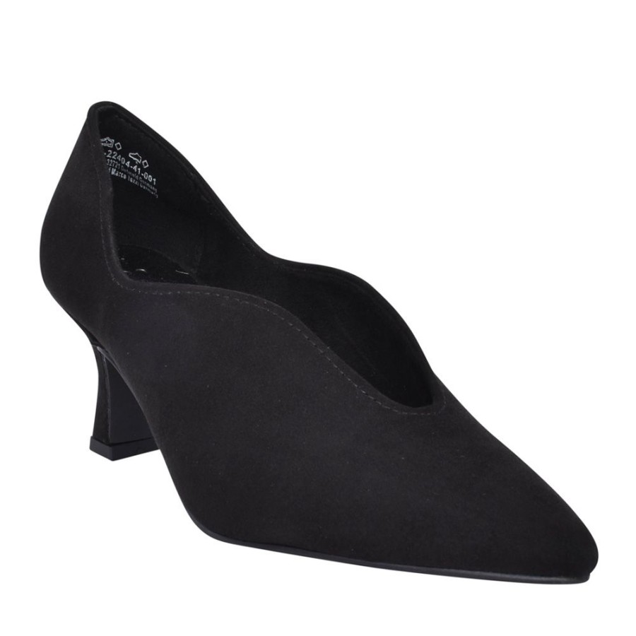 Ladies MARCO TOZZI | Ladies 2-22404 High Heel Court Shoe In Black