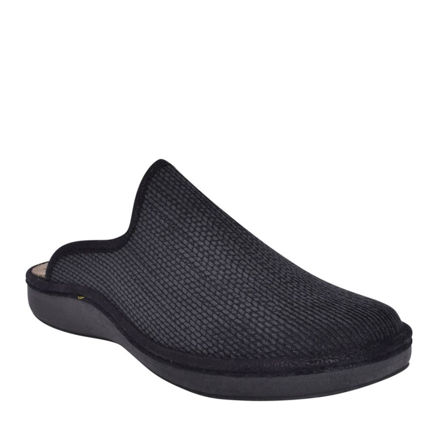 Mens PADDERS | Mens Chester Slipper In Black