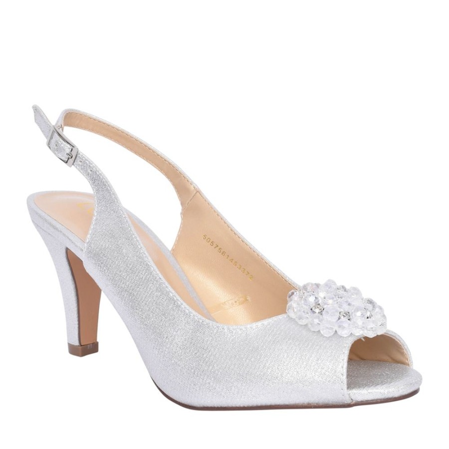 Ladies LOTUS | Ladies Uls042 Elodie Dress Sandal In Silver