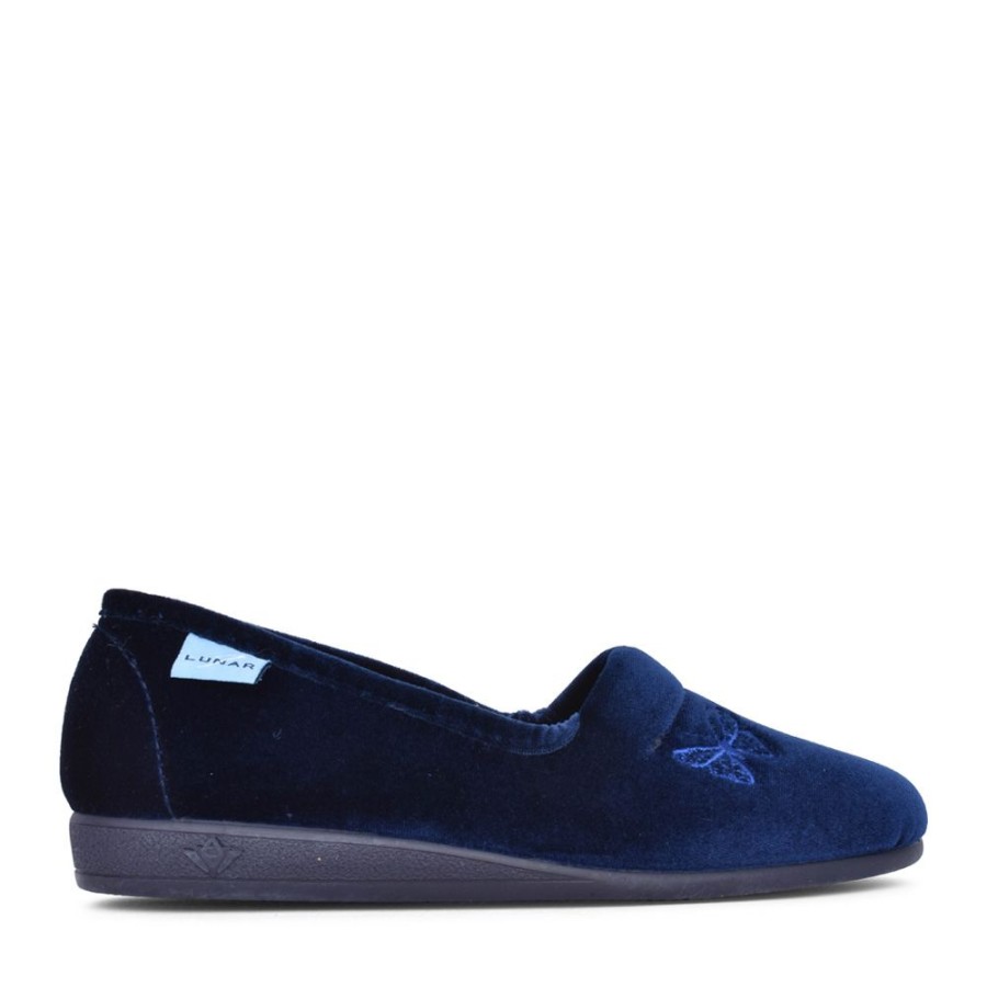 Ladies LUNAR | Ladies Butterfly Kla001 Slipper In Blue