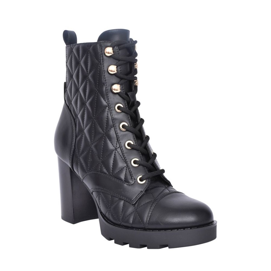 Ladies GUESS | Ladies Fl8Nea Neada High Heel Calf Boot In Black