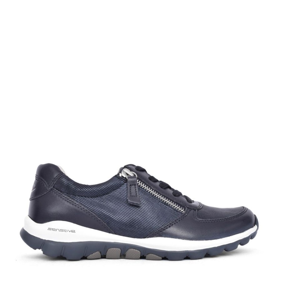 Ladies GABOR | Ladies 86.968 Laced Trainer In Navy
