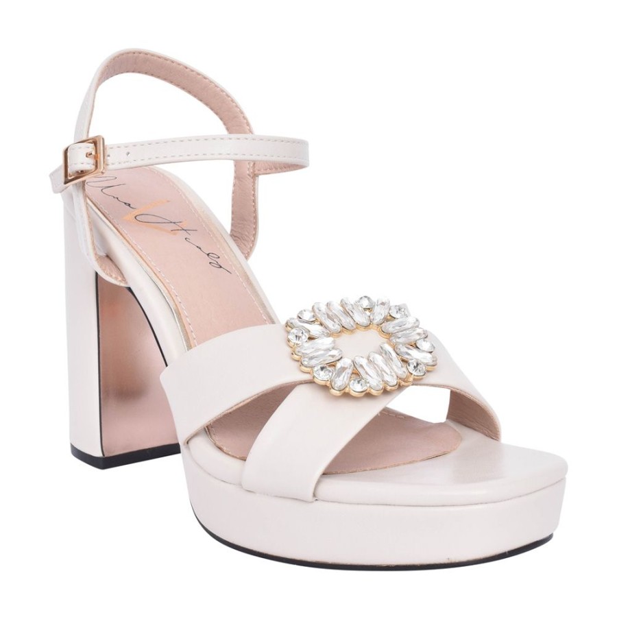 Ladies UNA HEALY | Ladies Feels So Right Block Heel Sandal In Nude