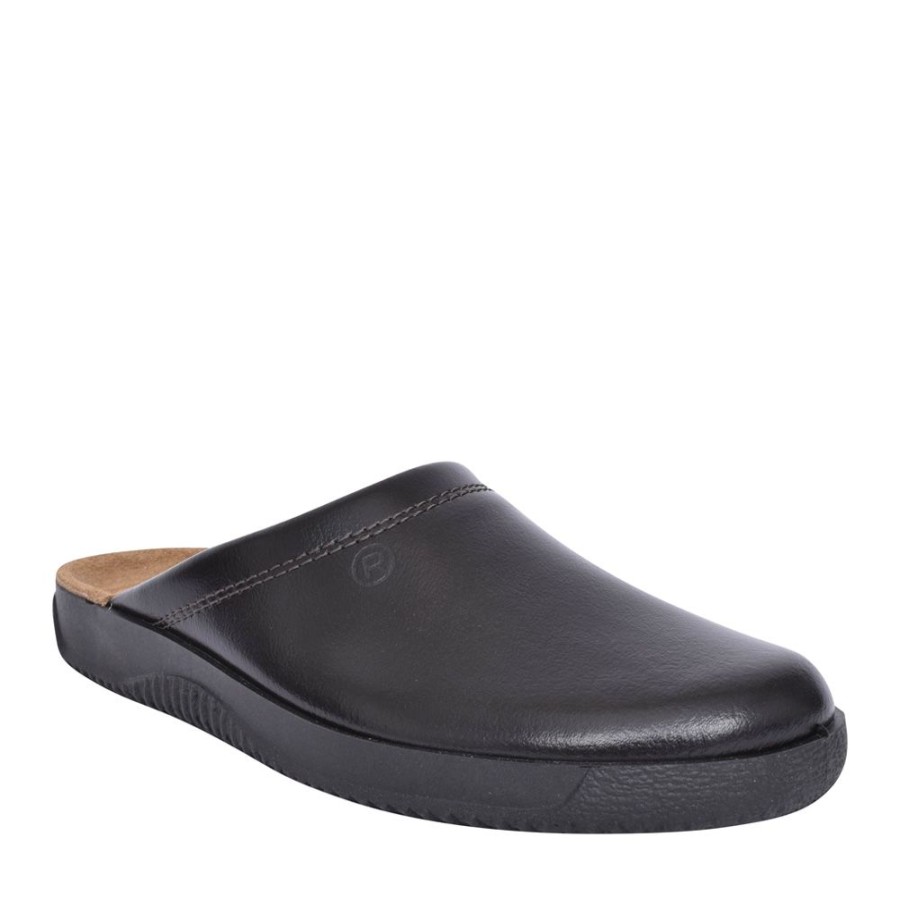 Mens ROHDE | Mens 2772 Leather Mule Slipper In Brown