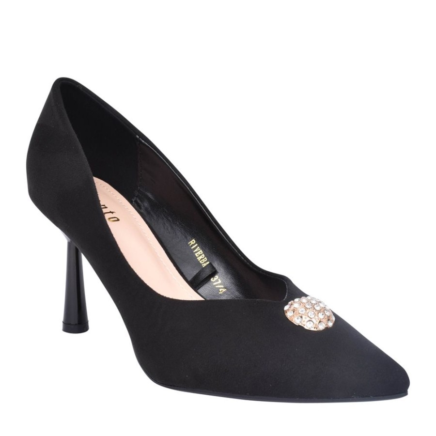 Ladies SORENTO | Ladies Riverbank Court Shoe In Black