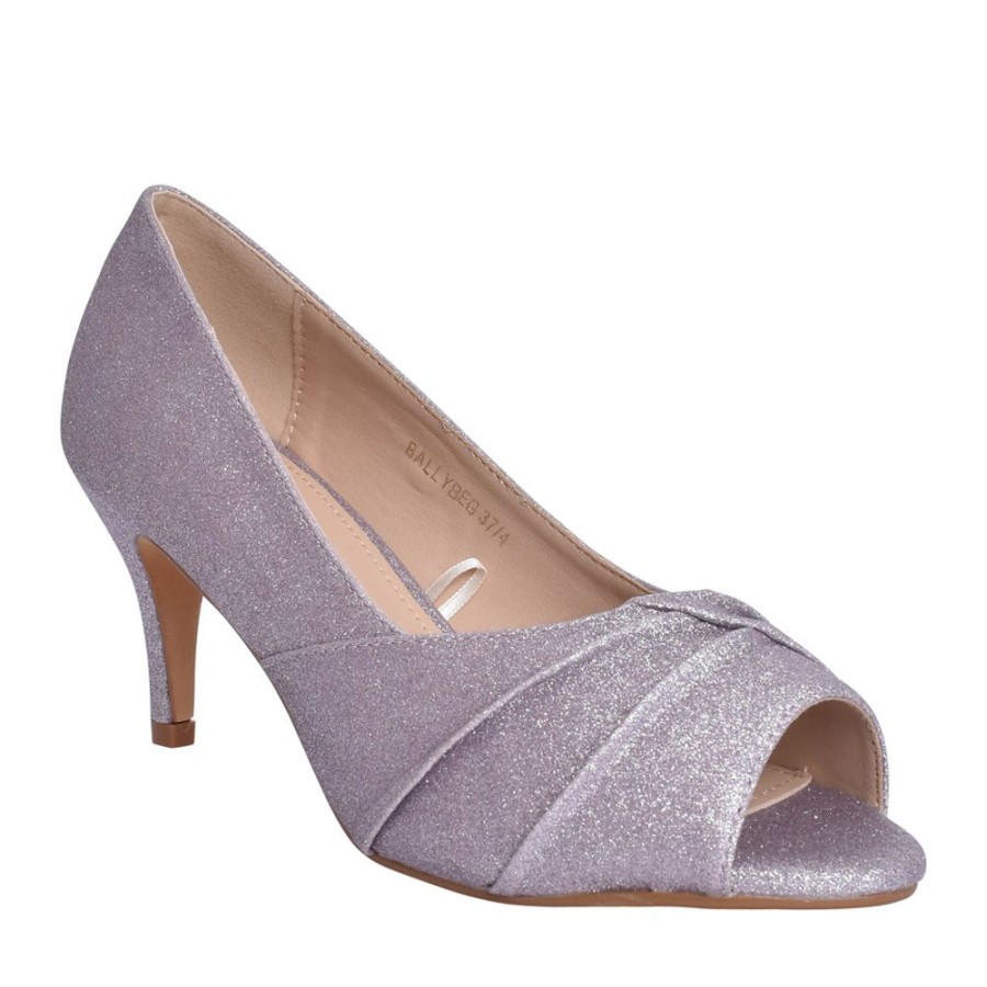 Ladies SORENTO | Ladies Ballybeg Peep Toe Shoe In Lilac