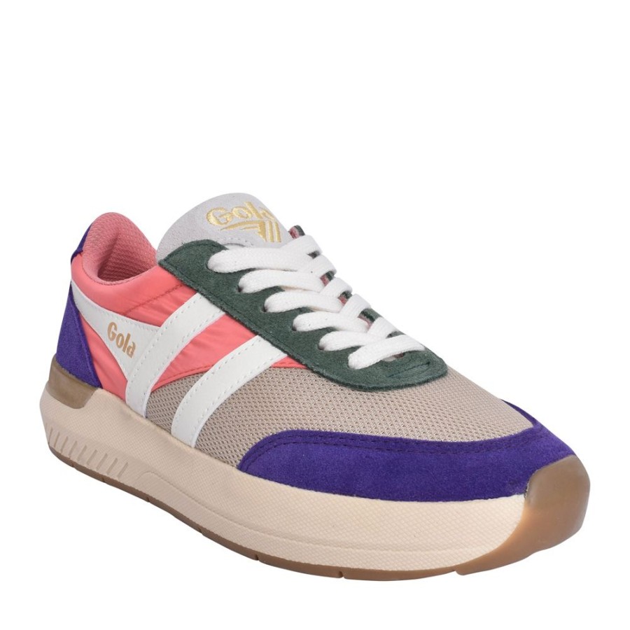 Ladies GOLA | Ladies Raven Clb516 Laced Trainer In Multi-Colour
