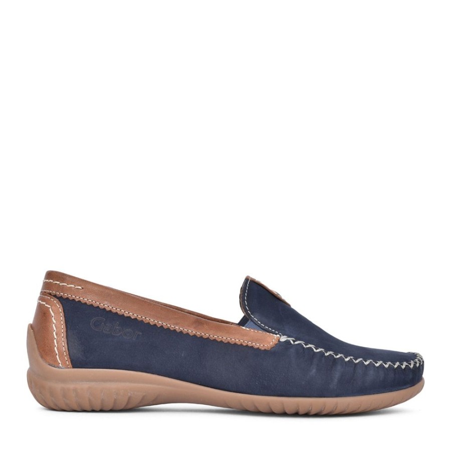Ladies GABOR | Ladies California 26.090 Slip On Shoe In Blue